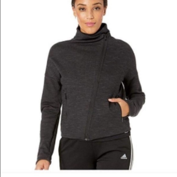 SOLD adidas women Athletic W HTR Tract Top Jacket - Picture 2 of 5